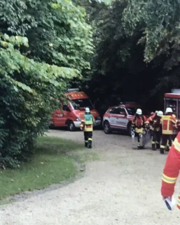 feuerwehr auf schloss baldern