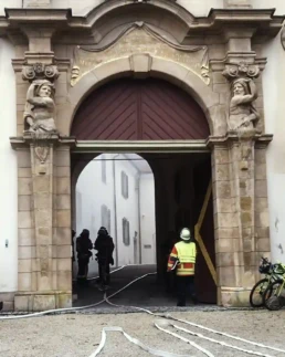 feuerwehr auf schloss baldern